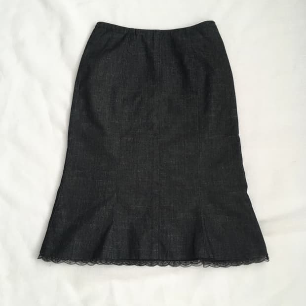 Denim Lace Skirt