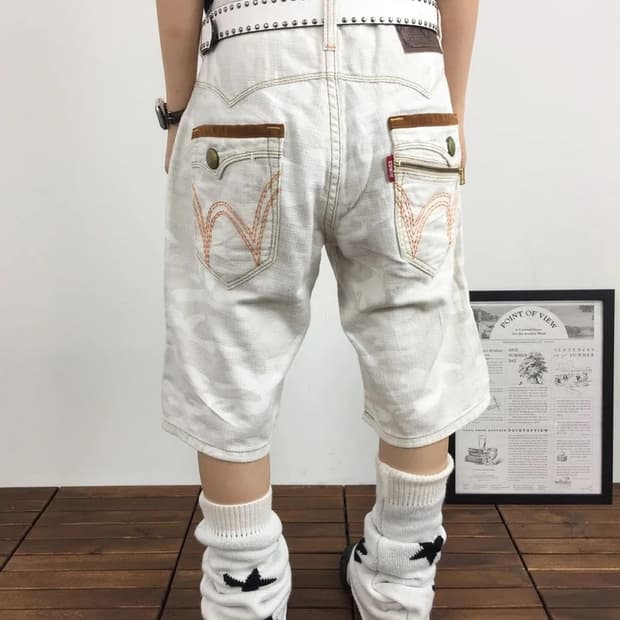 EDWIN XV Camo Denim Shorts