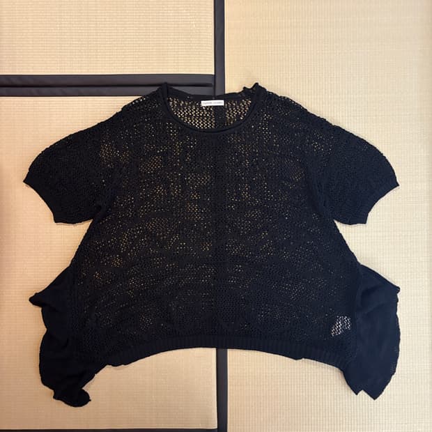 TSUMORI CHISATO 츠모리 치사토 드레이프 크로셰 니트