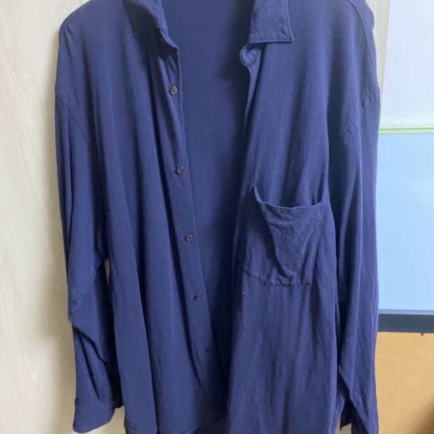 24ss 코모리 저지 셔츠 네이비 2사이즈