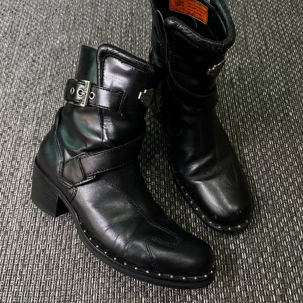 Harley-Davidson]Stud Detail Buckle Biker
