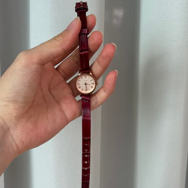 로이드 가죽시계 버건디[단종 제품]