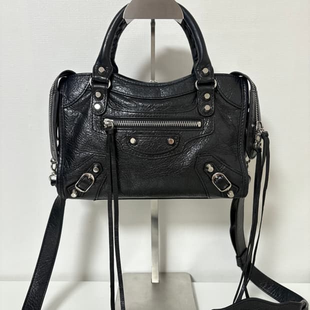 발렌시아가 모터백 미니 블랙