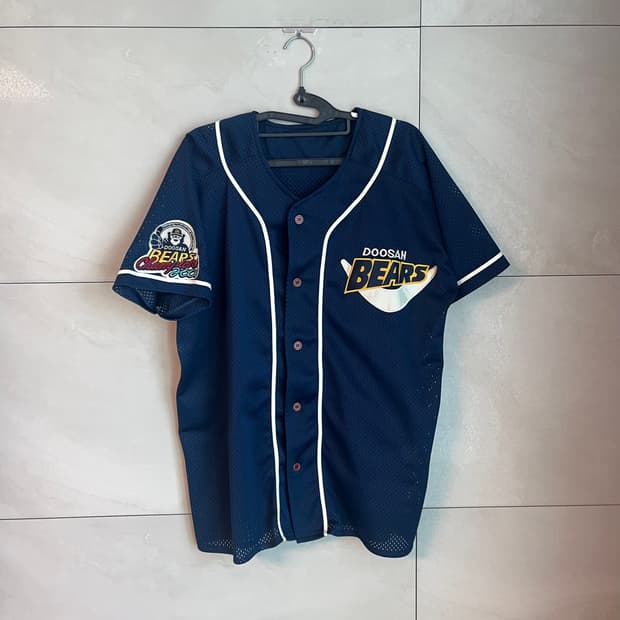 2001 두산베어스 한국시리즈 우승 원정 반달 노마킹 유니폼 (95)
