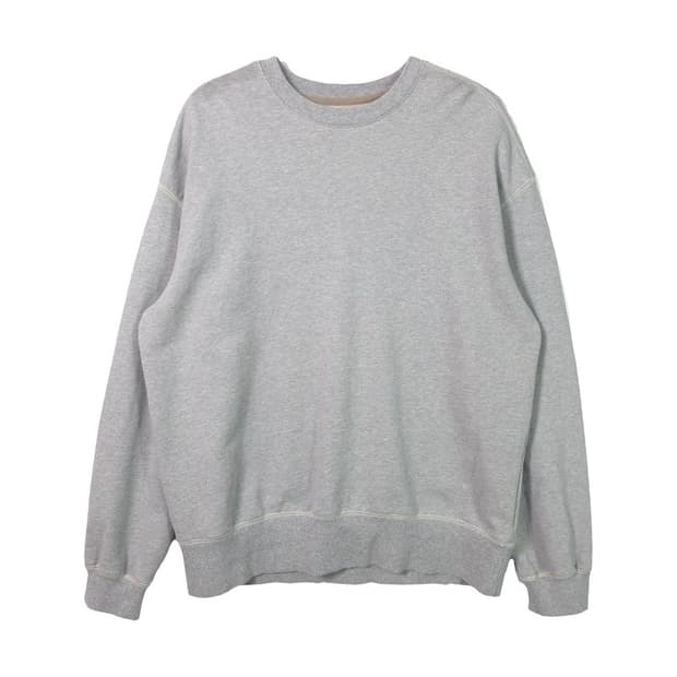 ROUGH SIDE 러프사이드 미니멀 그레이 스웻셔츠