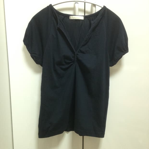 Navy Puff Tee