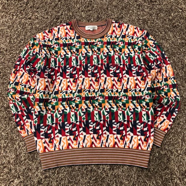 미쏘니 멀티컬러 패턴 니트 