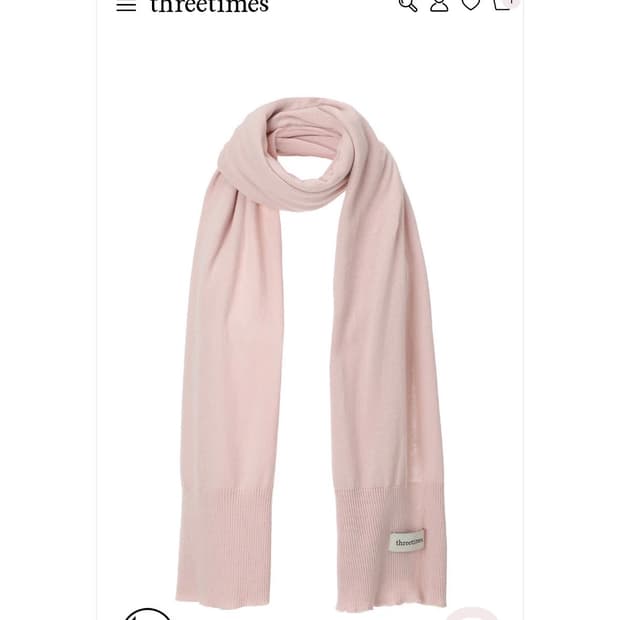 미개봉 쓰리타임즈 크리미 머플러 목도리