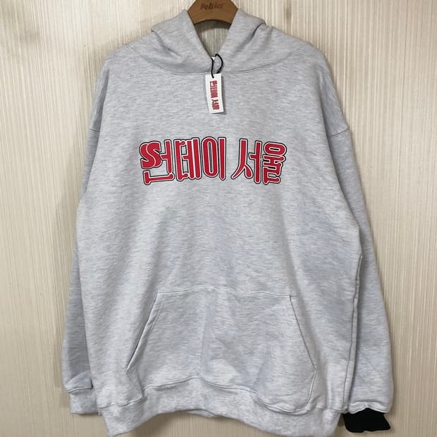 썬데이서울 그래픽후디/기모후드티 XL