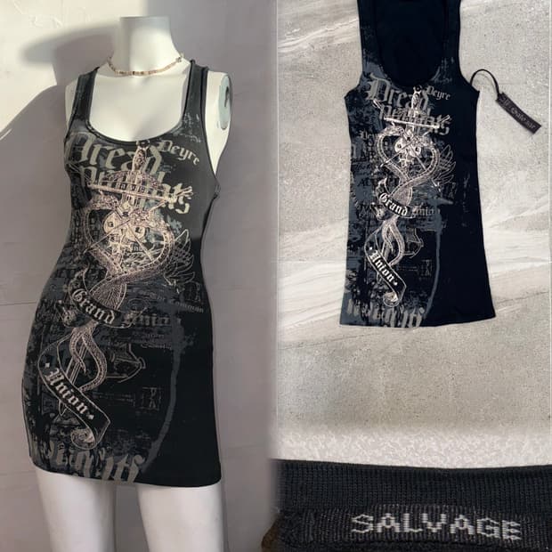 SALVAGE black oldschool punk mini ops 