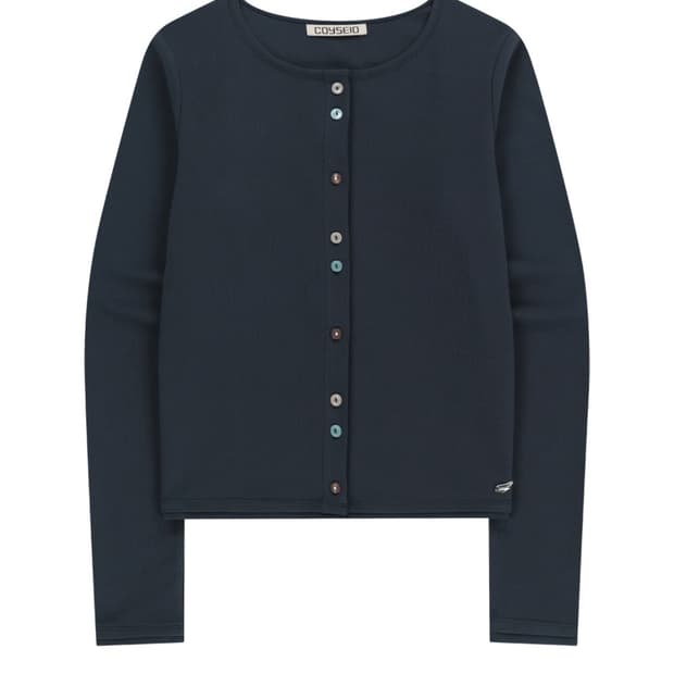 코이세이오 로우 엣지 가디건 네이비 RAW EDGE CARDIGAN