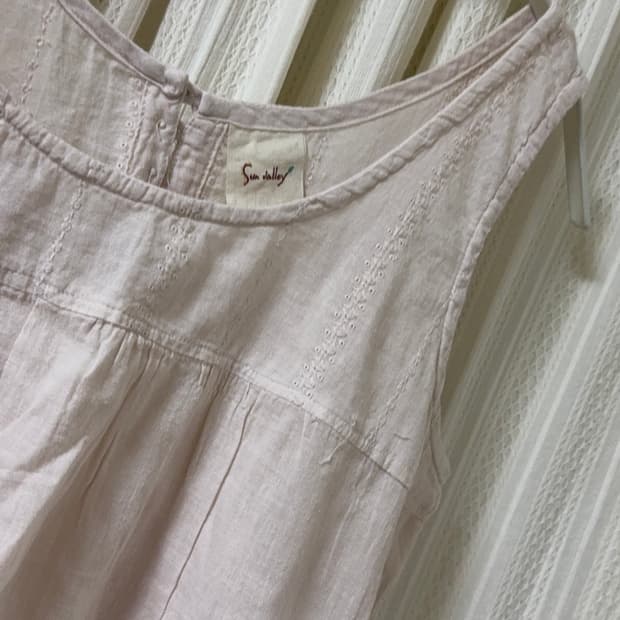 빈티지 모리걸 나시 민소매 원피스