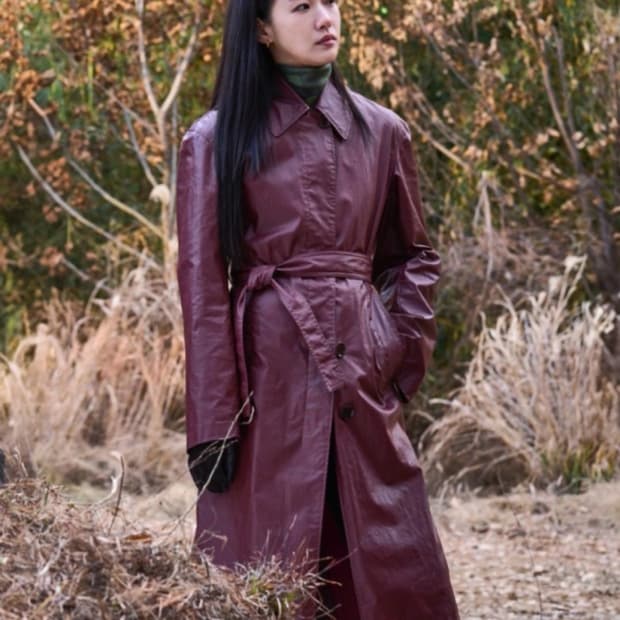 김고은 파묘 가죽 롱코트 (원가 300만원브랜드) 싸게가져가세요!!