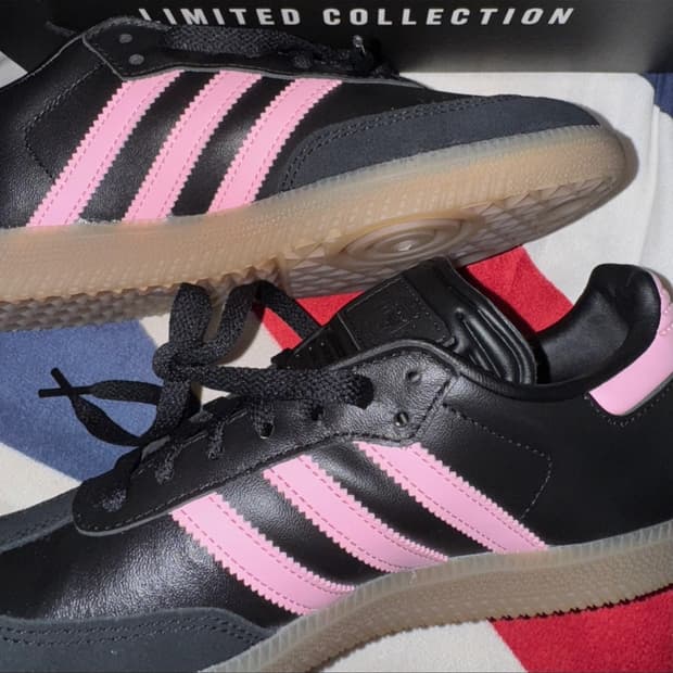 (미착용풀박스) 아디다스 삼바 인터 마이애미 CF 인도어 메시 블랙 