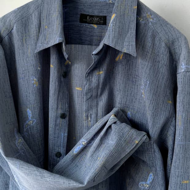 Design pattern fabric L/S shirt