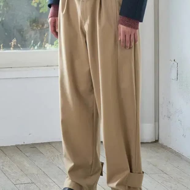 웨이비니스 플랩 와이드 디테일 트라우저 2사이즈