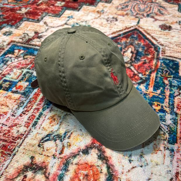 [OS] 폴로 랄프로렌 올리브 그린 로고 볼캡