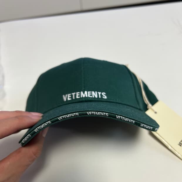 베트멍 자수로고 볼캡 모자 그린 새상품