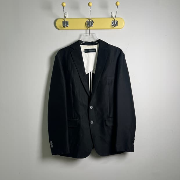 디스퀘어드2 블랙 싱글 브레스티드 테일러드 블레이저 48