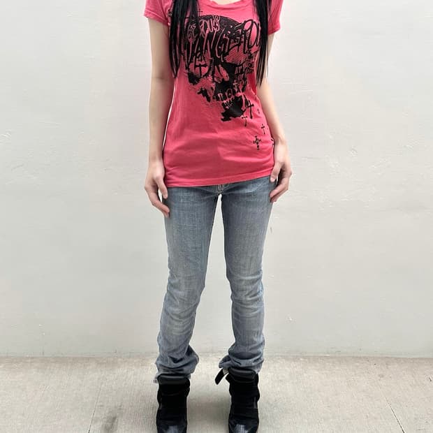 Ghost of Harlem pink skull short sleeve
