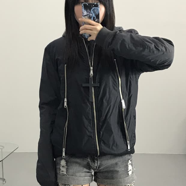 Moussy Zipper Details Blousons