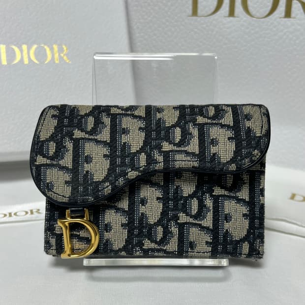 [정품] 디올 오블리크 새들 카드지갑