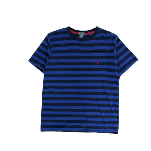 폴로 스트라이프 반팔 포켓 티 woman xl