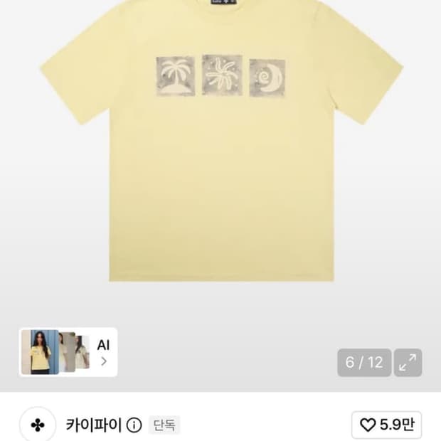 카이파이 반팔티 구합니당