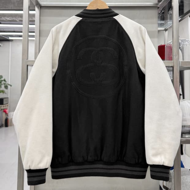 스투시 SS 링크 엠브로이더리 울 바시티 자켓