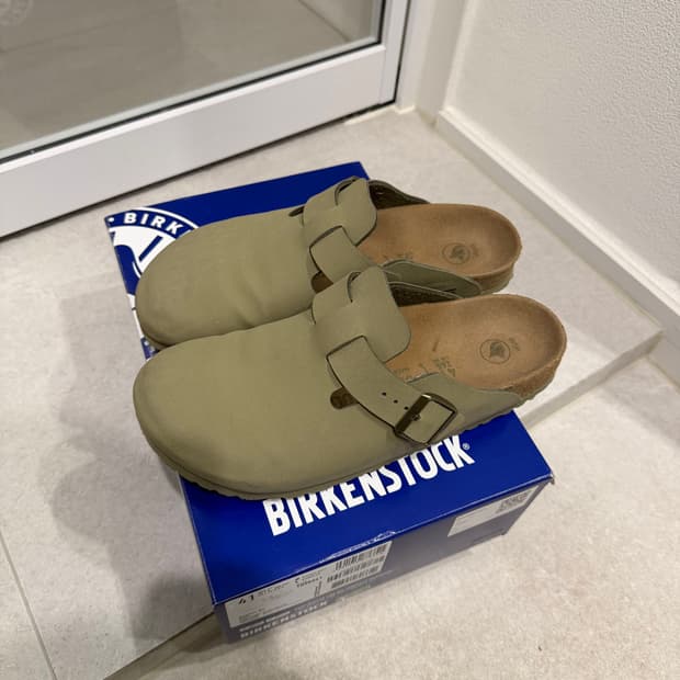 버켄스탁 보스턴 비건 카키