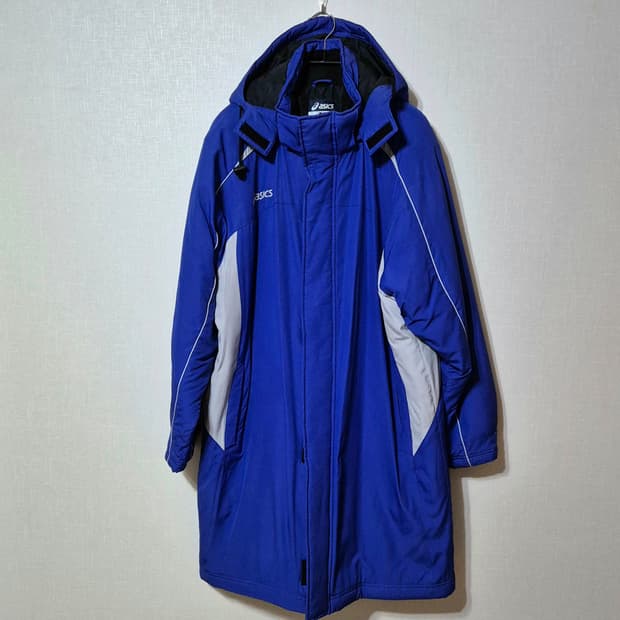 아식스 롱패딩 축구.마라톤 운동돕바