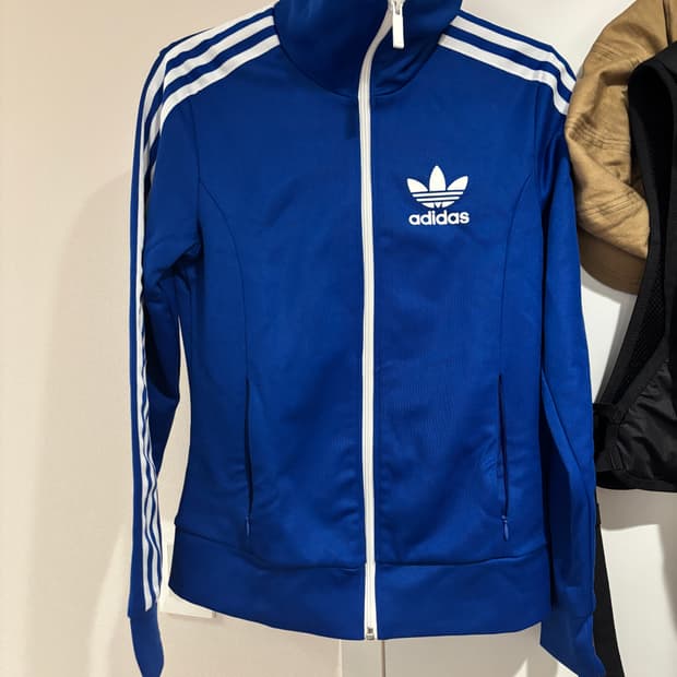 아디다스 블루 트랙탑 져지