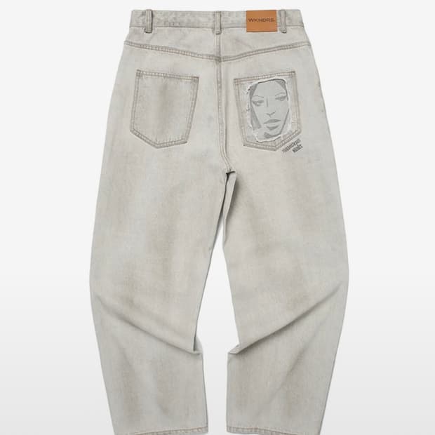 위캔더스 페이스 데님 L