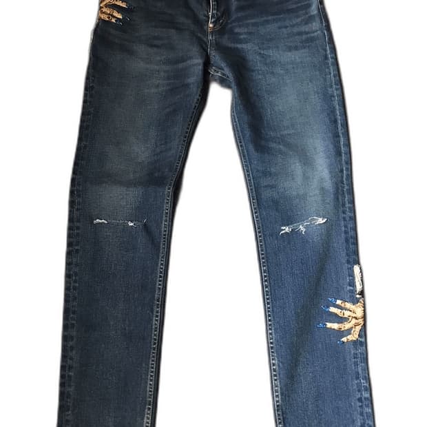 구매글)언더커버 디핸드 비즈 데님