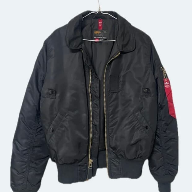 알파인더스트리 ma-1 마원 봄버 자켓 블랙