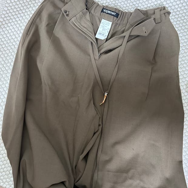 브플먼트 VPPLEMENT 와이드 팬츠 브라운 S