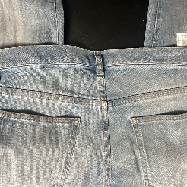 Maison margiela 16aw mid blue denim