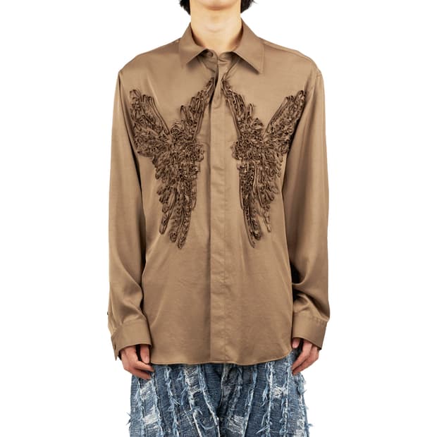 새상품 TAAKK 3D프린팅 버드 웨스턴셔츠 3사이즈