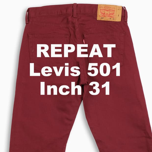 빈티지 리바이스 501 레드진 31 인치 LV50132441