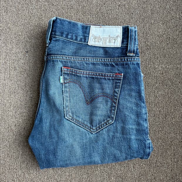 Levis 리바이스 그린탭 스트레이트 프리미엄 5포켓 데님팬츠