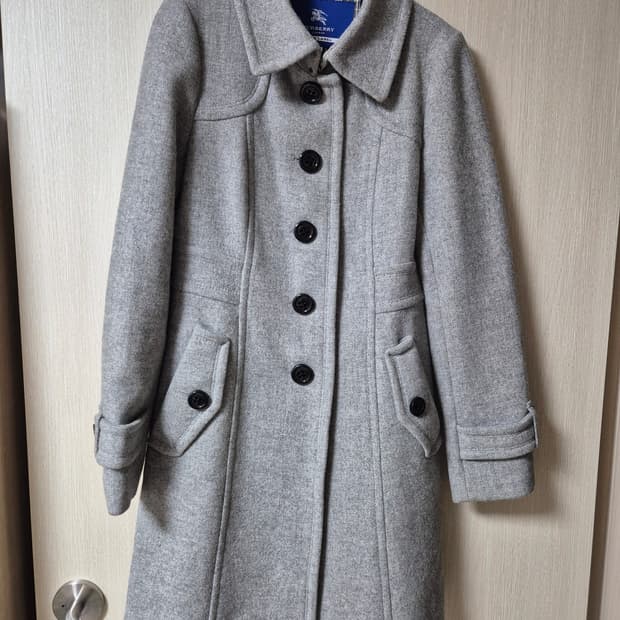 (정품) 버버리 블루라벨 울코트 앙고라 코트 38