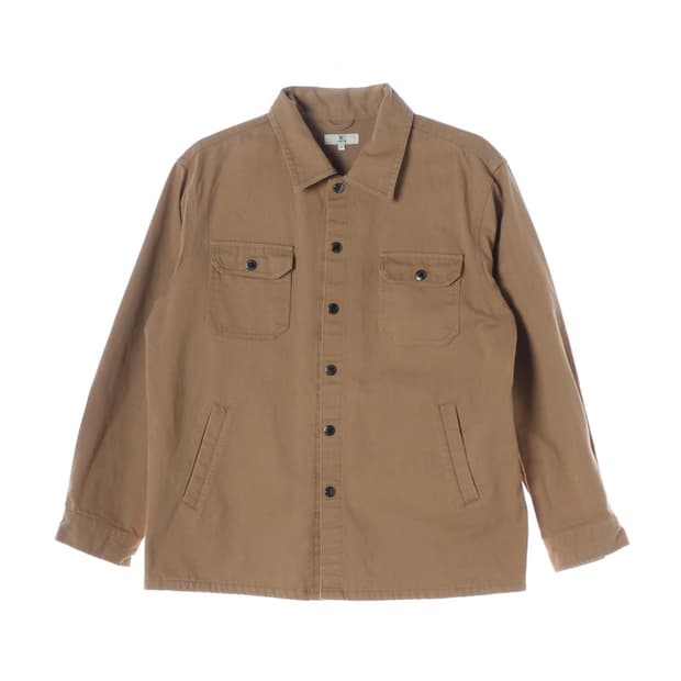 VASTIC 베이지 코튼 워크 셔츠 자켓 L