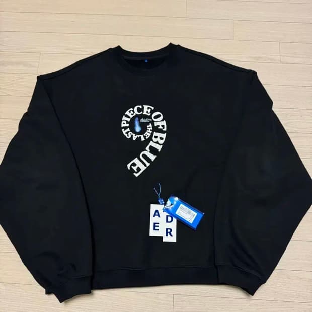 아더에러 9주년 맨투맨 L 블랙