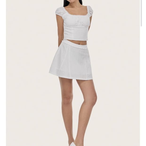 클리시어 Picnic prep frill skirt