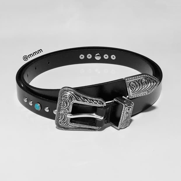 [Unisex] 터키석 찡 웨스턴 벨트