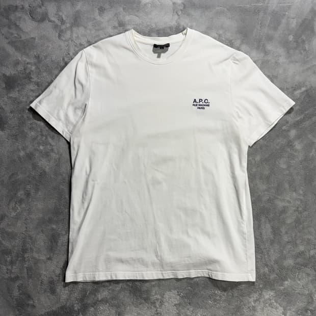 A.P.C. 아페쎄 화이트 티셔츠 XL
