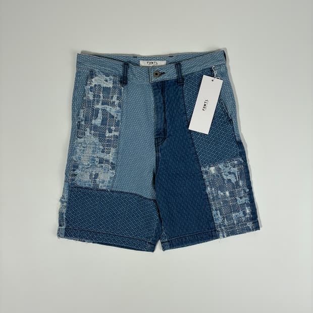 FDMTL 펀더멘탈 사시코 보로 데님 반바지