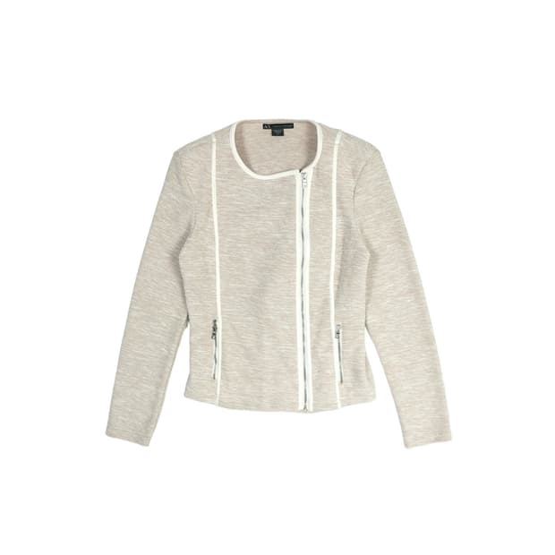 Armani Exchange knit moto jacket