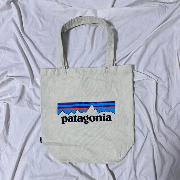 파타고니아 오가닉 코튼 캔버스 토트백