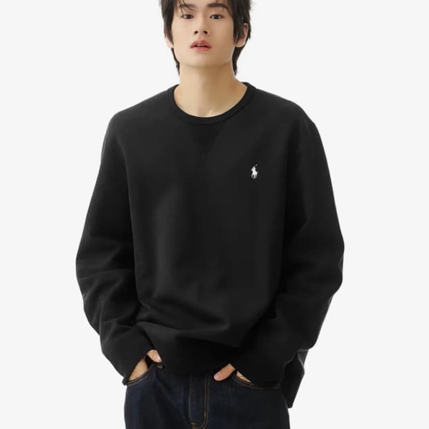 폴로랄프로렌 블랙 맨투맨 xs 